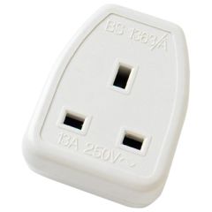 1-Gang Extension Cable Socket (without Cable), Nylon, 13 amp