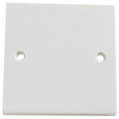 Electrical Blanking Plate, Single 1-Gang White