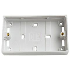 2-Gang Moulded Surface Box, 25mm