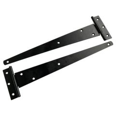 Tee Hinges, Black Japanned 250mm (2 Pack)