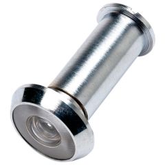 180 Degree Door Viewer, Chromed Brass