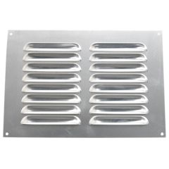 Louvered Vent Cover, Aluminium Surface Mounting, Overall Dimensions: 9" x 6"