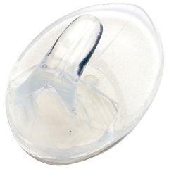 Self Adhesive Oval Hooks, Small Clear (6 Pack)