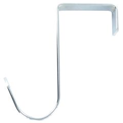 Heavy Duty Over-Door Hook, Bright Chrome with Single Oval Head, Suitable for Doors Up To 38mm Thick