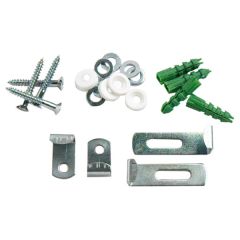 Adjustable Mirror Clips, Set of 4 with Fixings