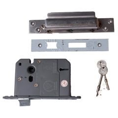 5-Lever High Security BS3621 Sashlock, 75mm with Nickel Plated Strike Plate and 2 keys