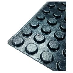 Self Adhesive Rubber Pads, Round Black 10mm (30 Pack)