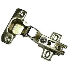Slide-On Inset 95° Cabinet Hinges, Cruciform Plate, ZP Steel 35mm (4 Pack)