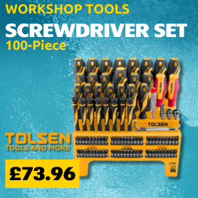 Tolsen Screwdriver Set 100-Piece