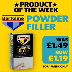 Bartoline Multi-Purpose Filler Powder, 450g Standard Size Box