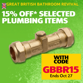 15% off Selected Plumbing Items