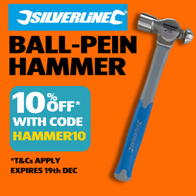 Silverline Fibreglass Ball-Pein Hammer, 16oz (454g)